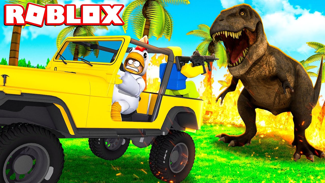 SCAPPIAMO DAL DINOSAURO SU ROBLOX!!