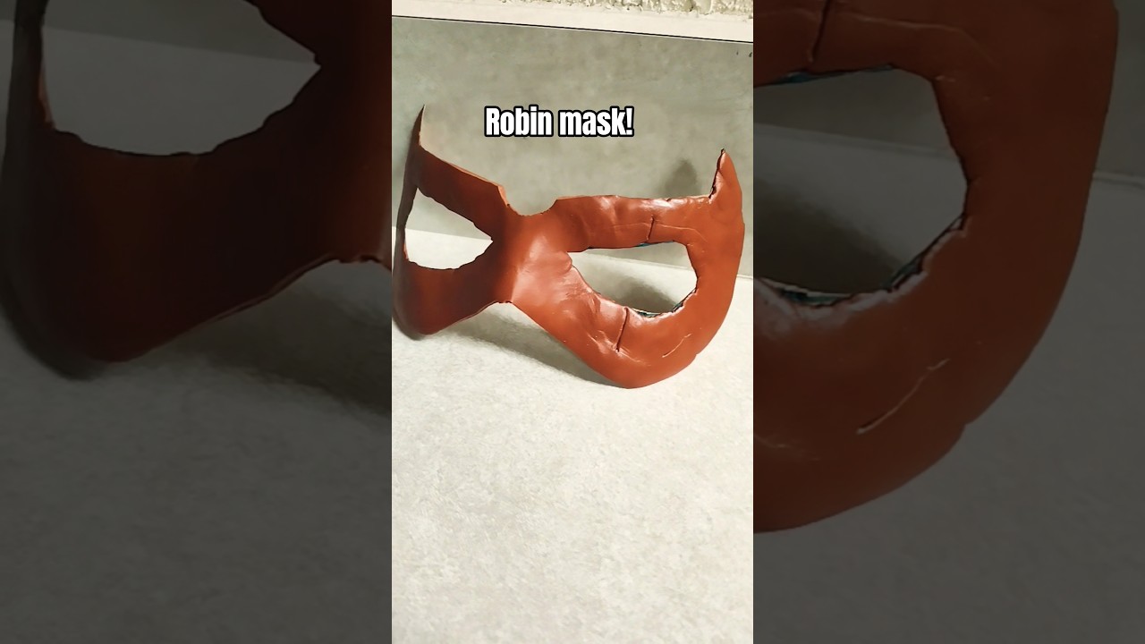 Making a Robin mask. 