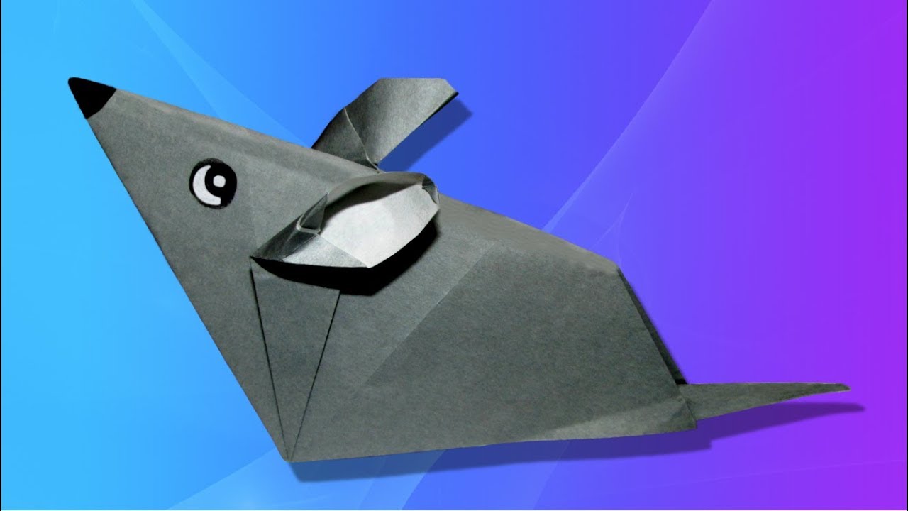Origami facile 🐭 Souris 🐀 YouTube