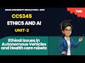 Ethical Issues in Autonomous Vehicles and Healthcare Robots- Ethics and AI CCS345 Tamil