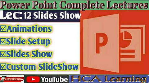 Power Point animation and Slide show Tab in Pashto || Lec#12 PowerPoint Tutorials in Pushto