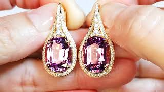 Patroke Kunzite Earrings at 20.71 carats by Kat Florence KF09557