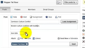 Edmodo: Managing Posts and Assignments