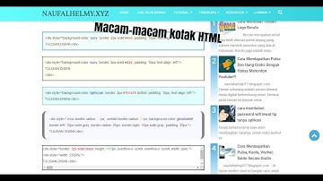 12# Cara membuat kotak HTML