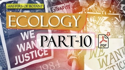 Plant Ecology: Part-10 | BHU M.Sc. Botany Entrance Exam | Answer & Explanation [2008-2020 Questions]