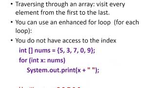 Array Notes