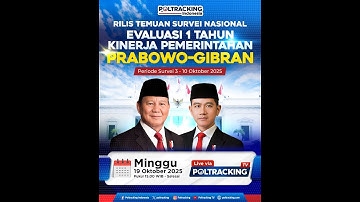 RILIS SURVEI: EVALUASI 1 TAHUN KINERJA PEMERINTAHAN PRABOWO - GIBRAN