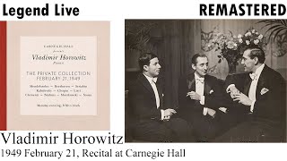 1949 February 21 Vladimir Horowitz Recital at Carnegie Hall, Part 2