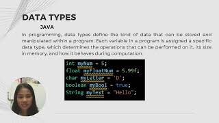 Basic Display, Variables, Data Types, and Operators Module02