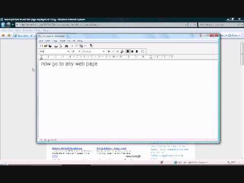 javascript edit web page