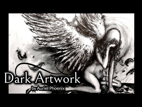 Fallen Angel Ink Art (Collaboration Video - Covers by Drowning in Eternity)