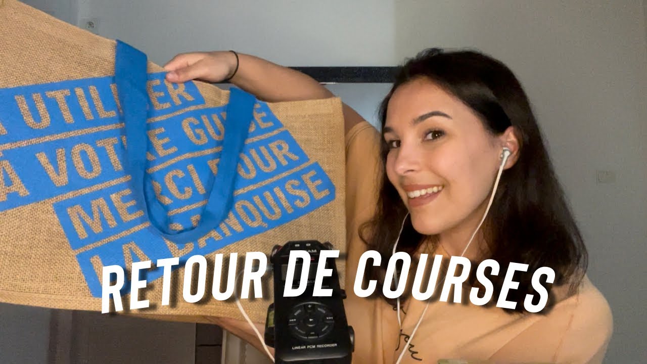 ASMR : Haul achats / Retour de courses