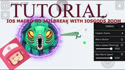 IOS NO JAILBREAK MACRO WITH IOSGODS ZOOM😱😱. {TUTORIAL} AGAR.IO MOBILE.