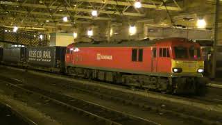 Db Cargo Cl 92 Locomotive Hauling Tesco Express Stop And Depart Carlisle Station
