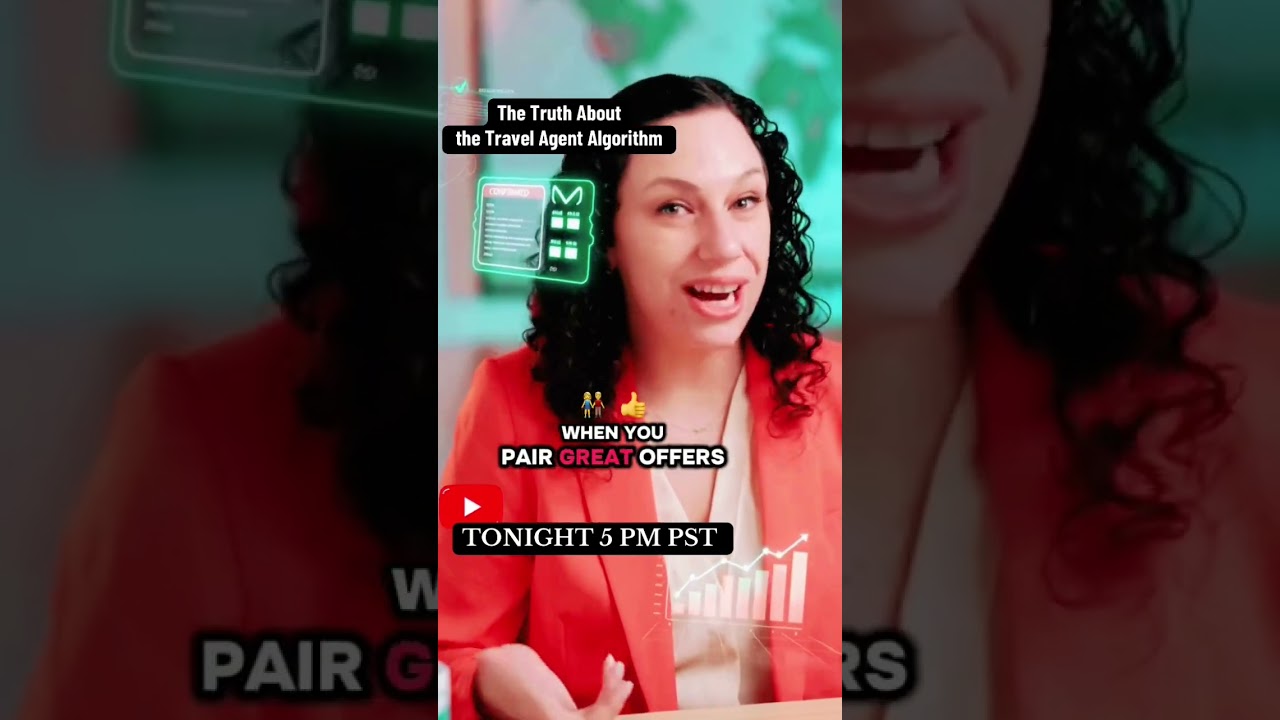 Travel agent algorithm exposed at 5 pm PST! Link in the related video! #travelagent #algorithm