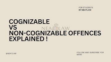 “Cognizable vs Non-Cognizable Offences Explained NEATLY ⚖️