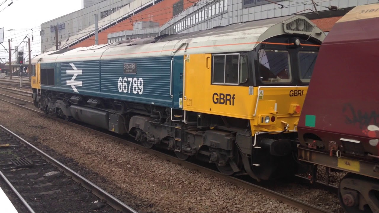 66789 (British Rail 1948-1997) leaving Doncaster railway station