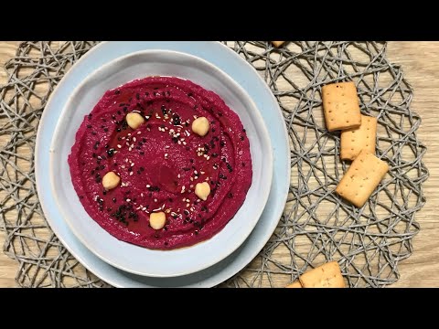 HUMMUS DE REMOLACHA ¡Receta Fácil y Sana en 5 minutos! 💗