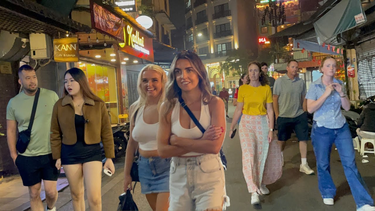 Vietnam Nightlife 2025 | Hanoi City Vibrant Streets Scene after dark