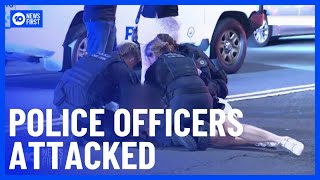 Two Men Arrested Over Savage Attack On Two Police Officers | 10 News First
