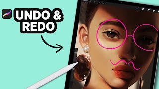 HOW to UNDO and REDO in PROCREATE #Shorts