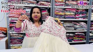 Factory Direct Deal Diva Fashions Mal Cotton 3Pcs Umbrella Kurti Set Best Quality Freeshipping