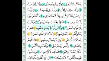 سورة الانشقاق من 10 الى 15 مكررة