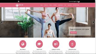 Ready-to-launch template with the  Chakra Yoga Online Classes Template! screenshot 3