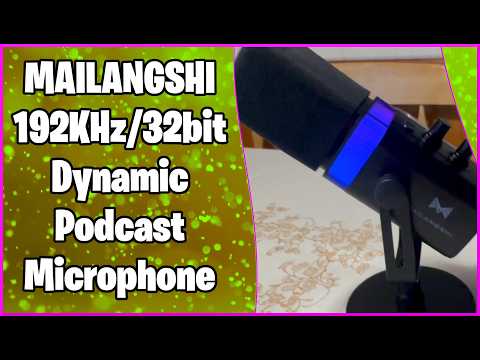 A Must Have Mic? Mailangshi 192KHz/32Bit Dynamic Podcast Microphone || MumblesVideos Product Review