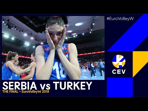 Serbia vs Turkey I #EuroVolleyW 2019 - Gold Medal Final I FULL MATCH