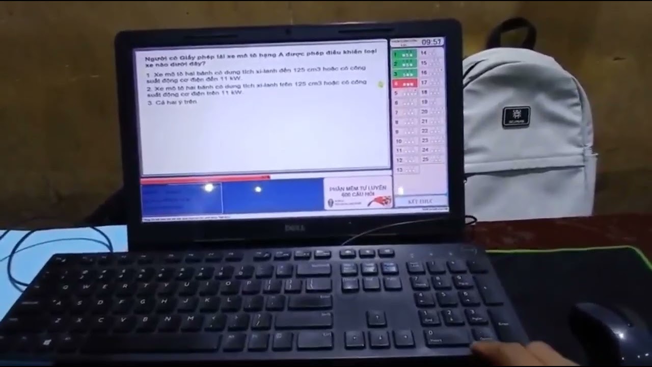 Hướng dẫn đăng nhập phần mềm thi A1 (phần mềm thi sát hạch và phần mềm tự luyện gần như nhau)