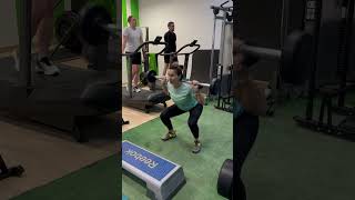 Широкие приседания со штангой на плечах #библиотекаупражнений #упражнения