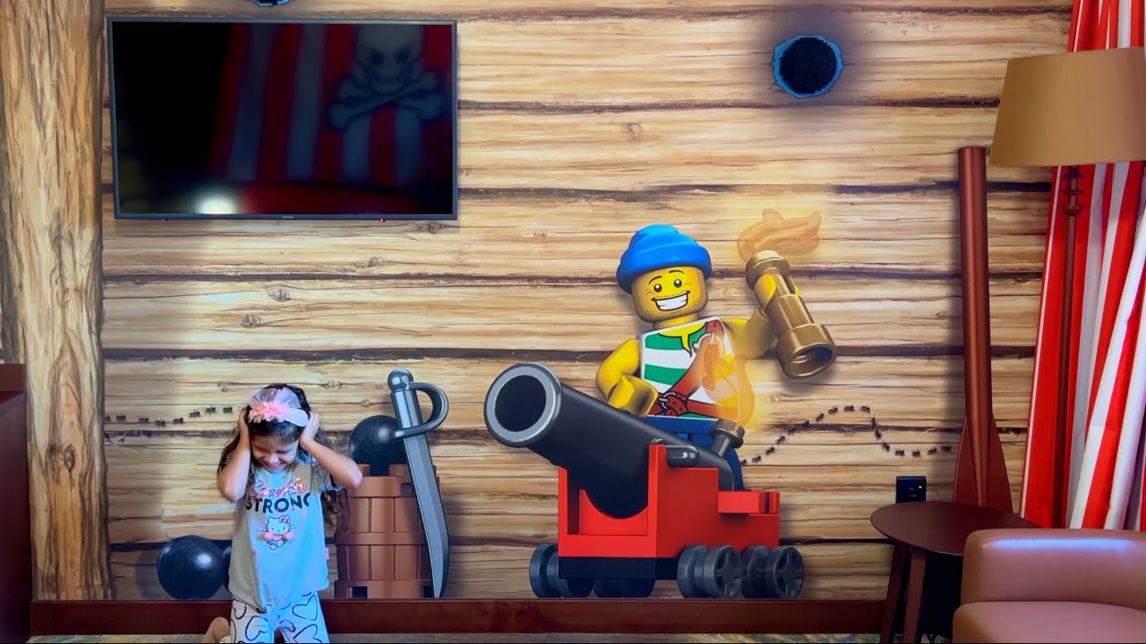 I Fired The Cannon in The Lego Pirate Hotel Room