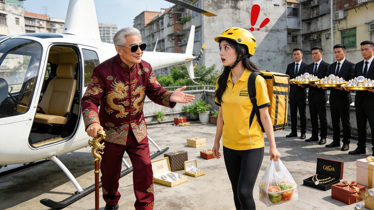 Người chồng luôn coi thường cô gái giao đồ ăn, cho đến khi người cha tỷ phú đón cô về thừa kế gia sả