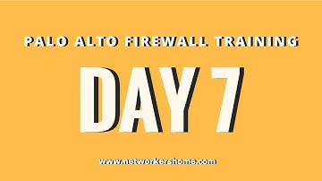 Palo Alto Firewall videos and Palo Alto Playlist from Networkers Home. Palo Alto Networking Security