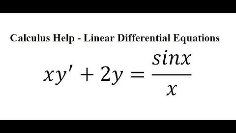 Calculus Help: Linear Differential Equations - Integrating Factor - xy