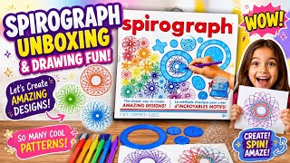 Original Spirograph Kit Unboxing & Creating Amazing Designs! 🎨✨ #kidslearning #toyunboxing 