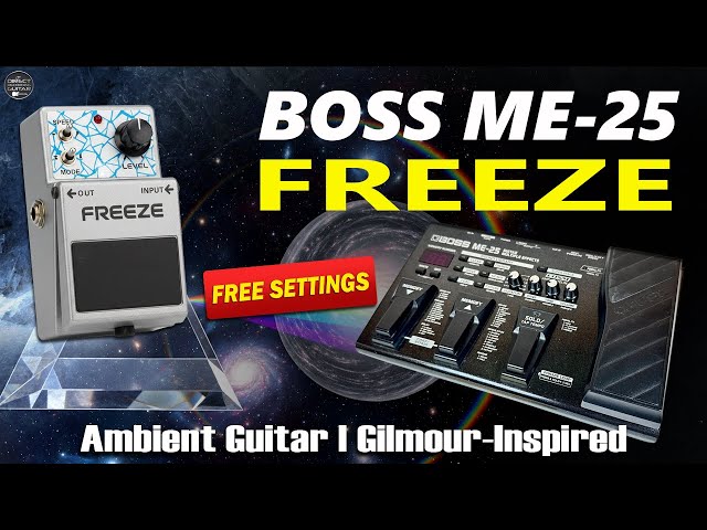 BOSS ME 25 FREEZE effect - Gilmour-Inspired: Ambient Guitar FREE