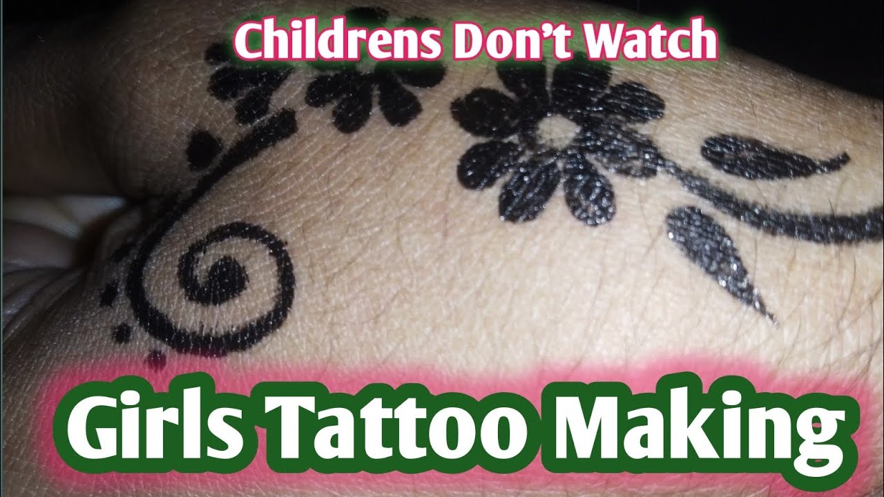 How To Make Temporary Tattoo At Home |Finger Tattoo Making Ideas 🌼 # ...