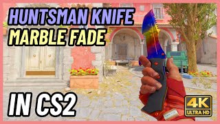 ★ CS2 Huntsman Knife Marble Fade | CS2 Knife In-Game Showcase [4K]