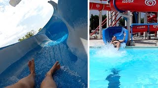 Toboga blu :: giant open slide | Acquatica Park Milan