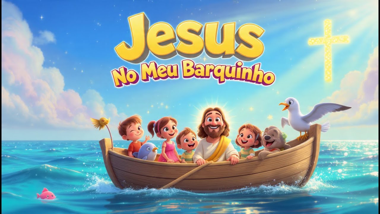 🌊🚤 Jesus No Meu Barquinho | Louvor Gospel Infantil Sobre Confiança ...