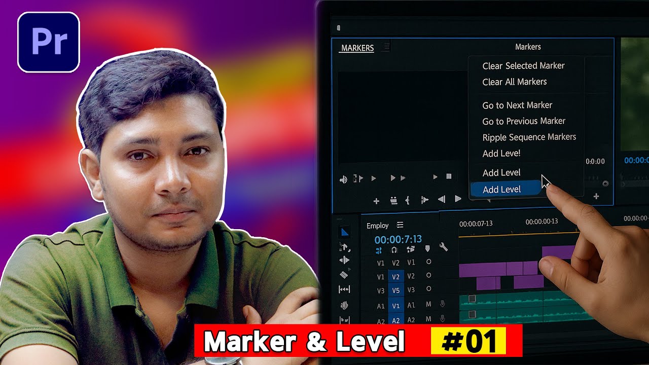 How to set Level and Marker in Adobe Premiere Pro ⚡ Shot Cut Series 🔥Jhuman Khan