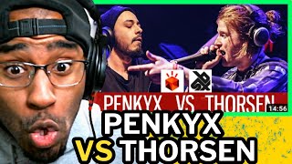 PENKYX vs THORSEN | Grand Beatbox LOOPSTATION Battle 2017 | 1/4 Final (REACTION)