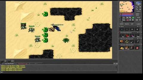 Tibia Bot Kill in Non PvP #33, 34, 35 "Begging"