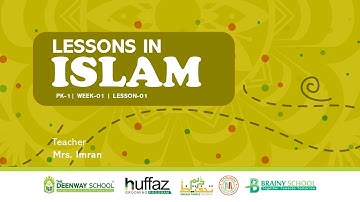PREK-2 | LESSONS IN ISLAM | WEEK-08 | LESSON-01