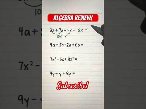 Algebra Review |