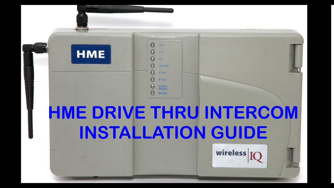 HME COM6000 Belt Pack Beltpac Wireless Drive Thru Intercom For Base 6000 6100 