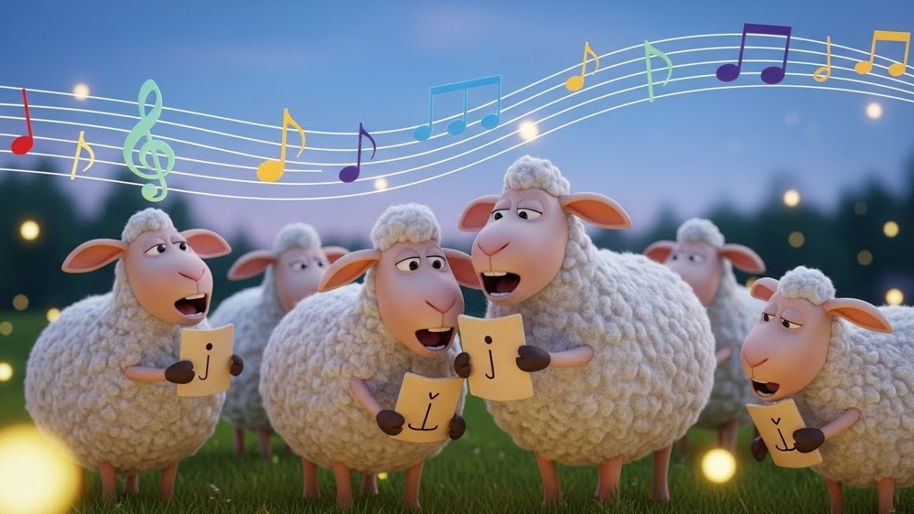 The Sleepy Sheep Parade 🐑🌙 Calm Bedtime Song for Kids | Gentle Nursery Rhyme