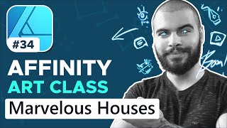 Vector 2D Marvelous Houses! | AFFINITY DESIGNER with Jhon | Art Class #34